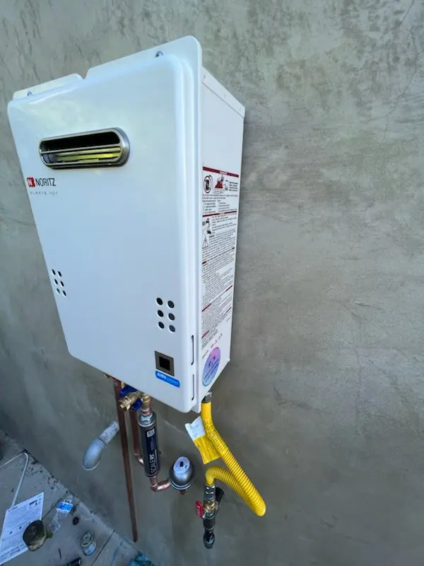 Tankless water heater installation for Gwynmont Farms homes